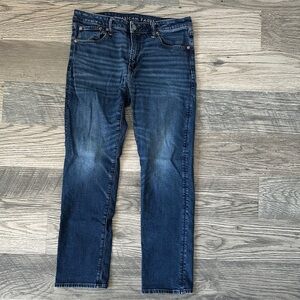 American Eagle Outfitters Men's Dark original straight airflex jeans men’s 34x32
